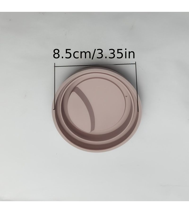 Light Blue Silicone Mug Lid Set 4pcs Travel Coffee Cup Lid Reusable - Image 5