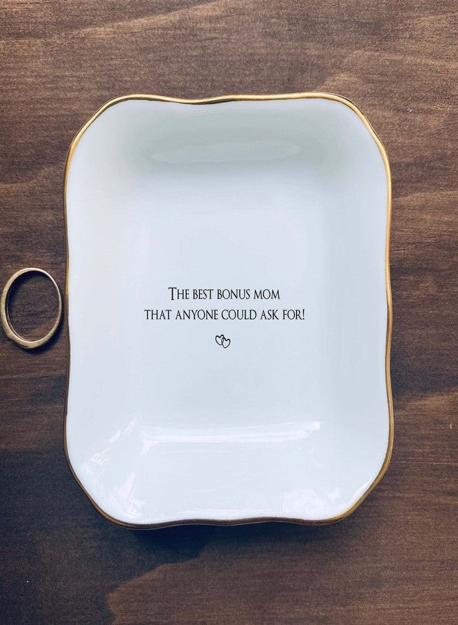 BAT TRANG Ceramic Jewelry Dish-Wedding Gifts for Mom-Mother of The Bride Gift from Bride-Mother of The Groom Gift-Mom Birthday Gift from Daughter (Bonus Mom) - Image 3