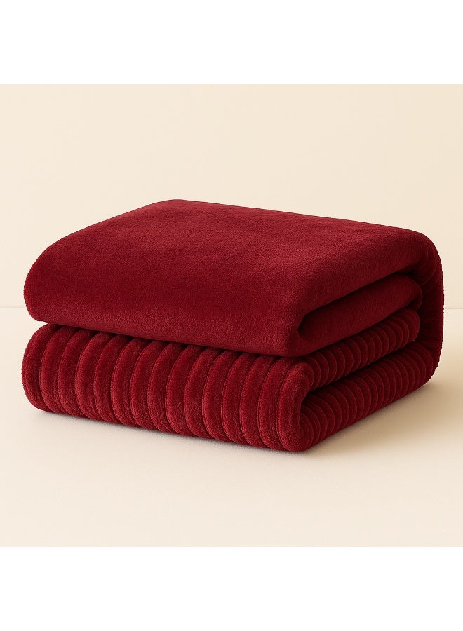 مينج لي مفرش شتوي فرو فاخر نفرين – طقم سرير 8 قطع بتصميم هندسي ناعم مقاس كبير 230×250 سم - Image 3