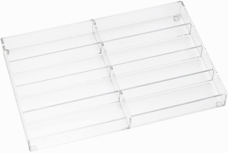 INDIAN DECOR INDIAN DECOR 222888 Premium Clear Acrylic Tabletop Sunglasses and Eye Glasses Storage Display Case Tray with 8 Compartment Slots Acrylic  - Image 5