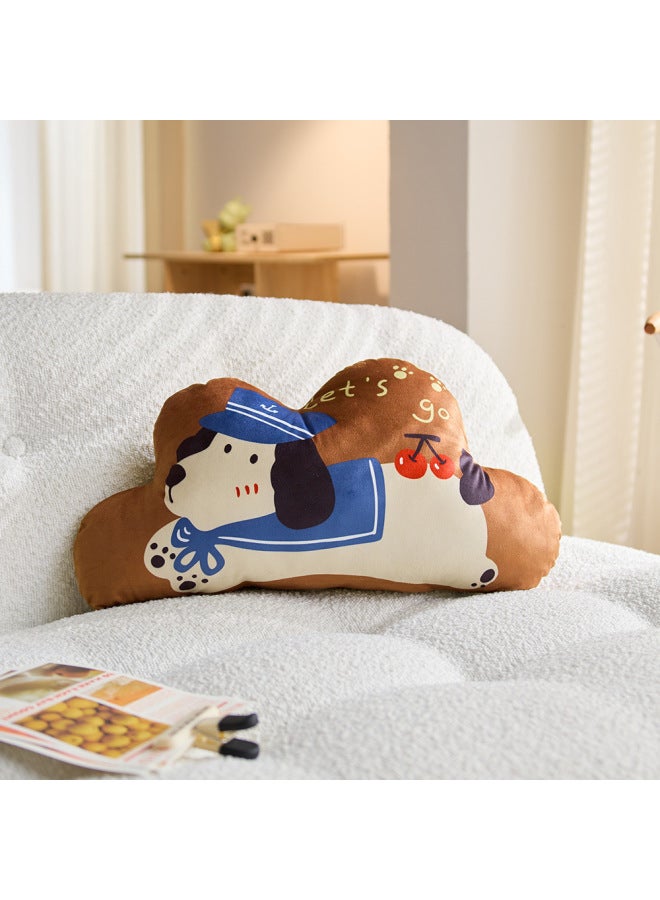 Cute Cartoon Puppy Pillow Clouds Special-shaped Bedside Soft Bag Backrest Cushion Living Room Decorative Pillow Sofa Pillow Case
