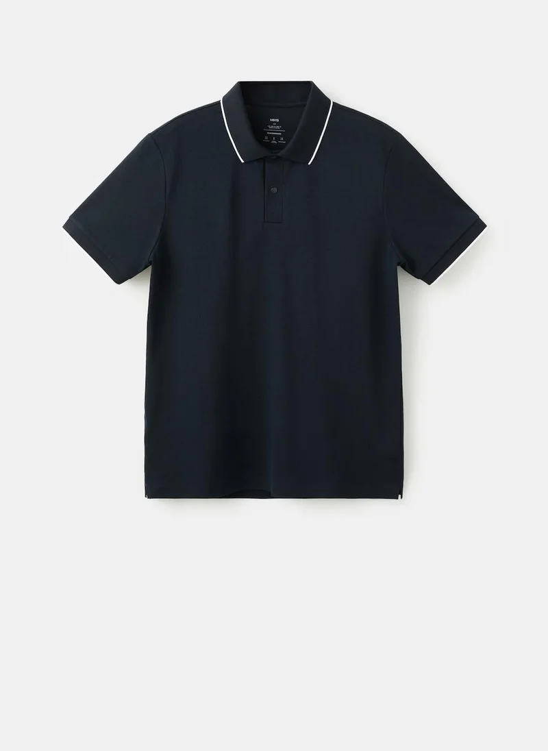 Mango Man  Comfort stretch Coolmax ® piqué polo for Men | Best Price UAE