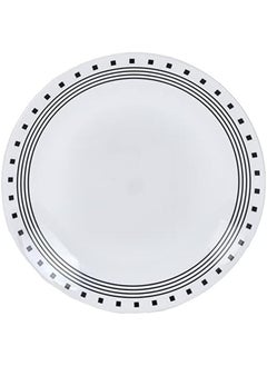 Corelle 18 Piece Vitrelle Glass City Block Chip And Break Resistant Dinner Set Service For 6 Black  - Image 3