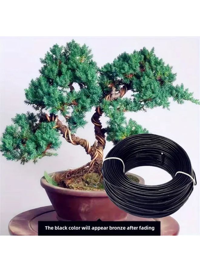 1mm x 393 7 Inch Black Aluminum Wire Flexible Craft Branch Shaping Tool - Image 3