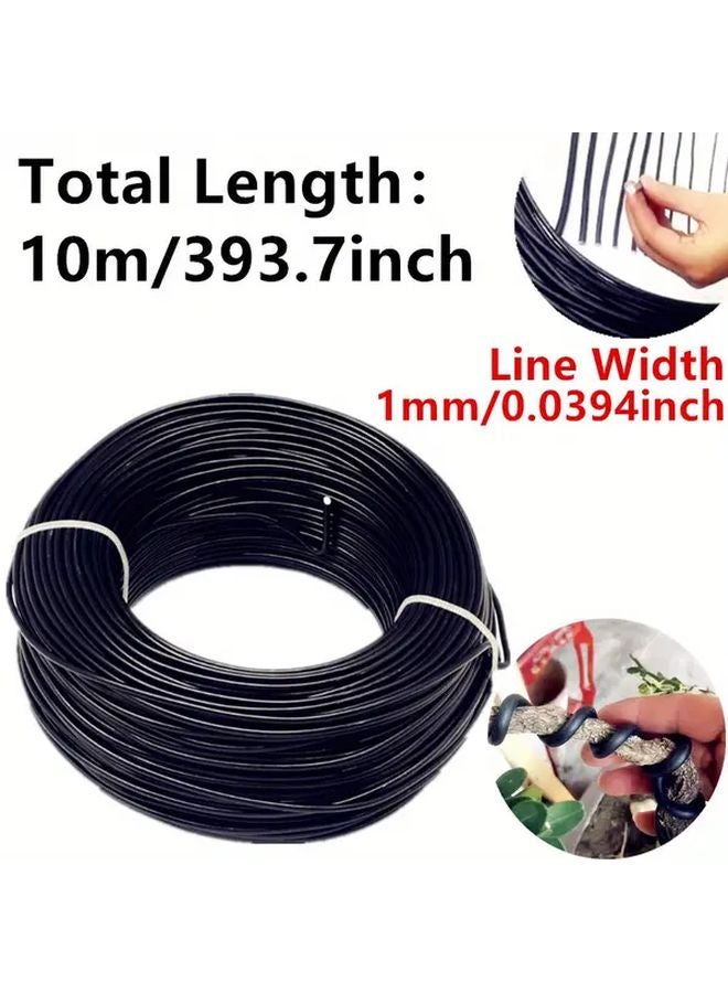 1mm x 393 7 Inch Black Aluminum Wire Flexible Craft Branch Shaping Tool - Image 1