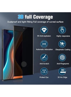 Generic 1Pack Privacy Screen Protector Tempered Glass for Samsung Galaxy Note 20 Ultra , Scratch-Resistant, Anti Spy  - Image 3