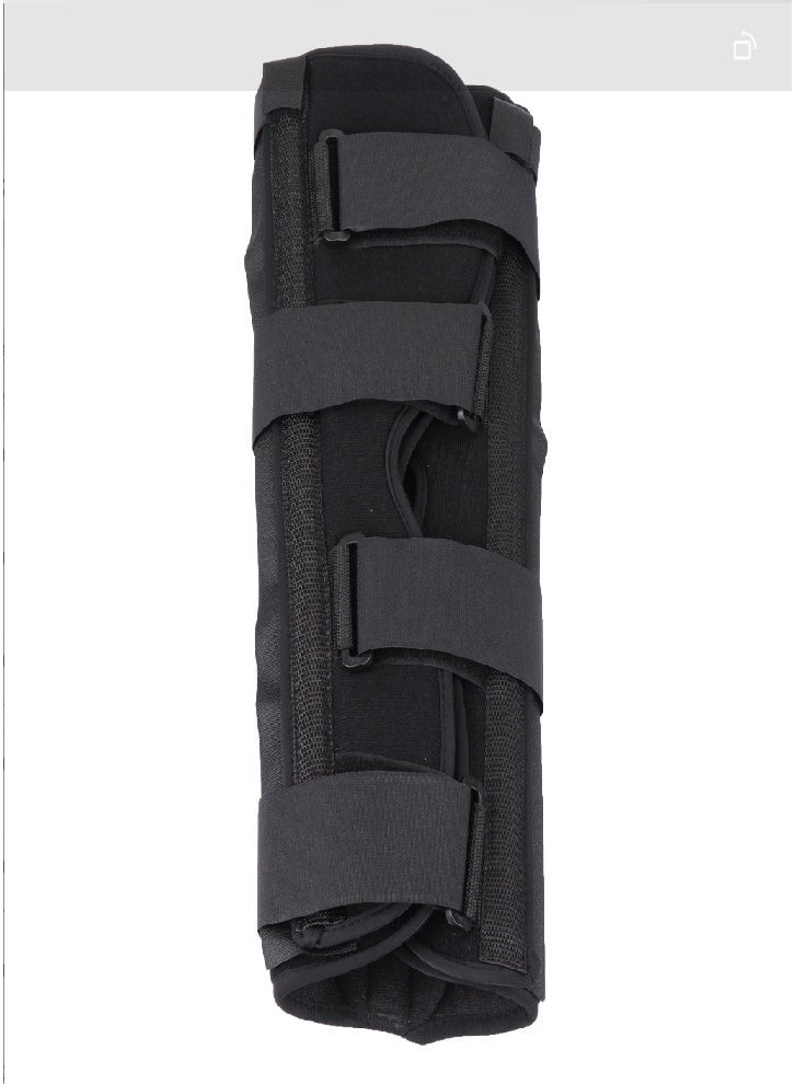 Upgraded Knee Implant - Full Leg Brace - Straight Knee Splint - Provides Comfortable and Rigid Support for Pre- and Post-Operative Knee Surgery, Injury, or Surgery Recovery (Black) - Image 5