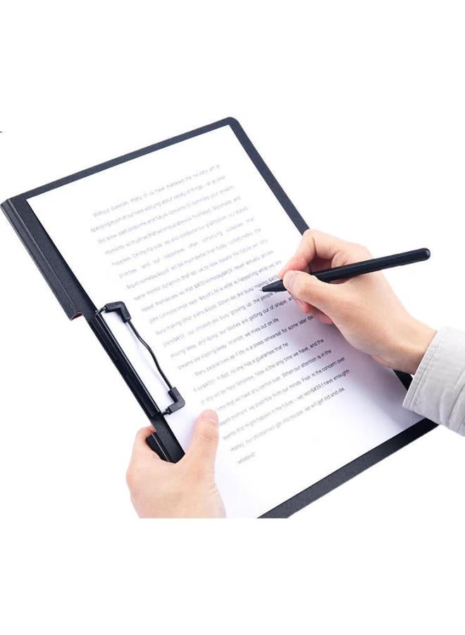 Fizz Fiz High-Quality A4 Landscape Folding Clipboard, Conference Folder, Thickened Hard File Folder, Exam Paper Storage Folder, Office Supplies, Poetry Recitation Contract Clipboard, Orange A6380 - Image 3