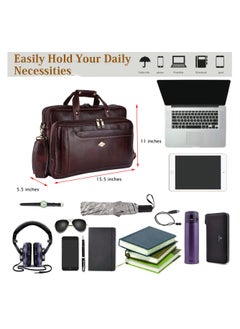 LAVERI LEATHER Genuine Leather Office And Travel Document Laptop bag Style 521  - Image 2