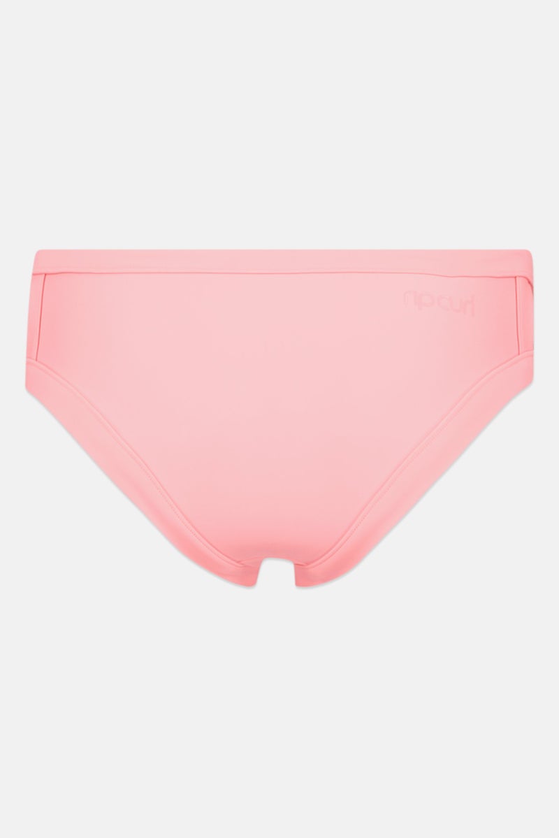RIP CURL Women Plain Bikini Bottom, Pink - Image 2