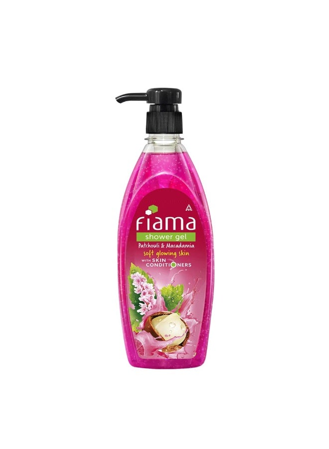 Fiama Body Wash Shower Gel Patchouli & Macadamia, 500ml, Body Wash for Women & Men with Skin Conditioners For Soft, Glowing Skin, Suitable for All Skin Types - Image 1