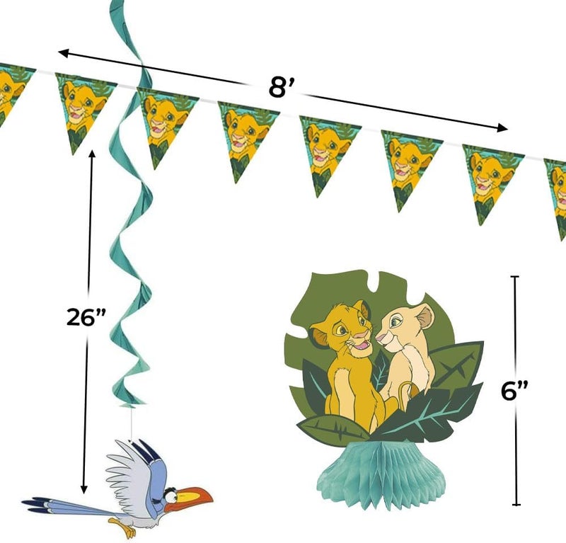 Unique 7Piece Disney Lion King Party Decorating Kit Multicolor 1 Pack - Image 2