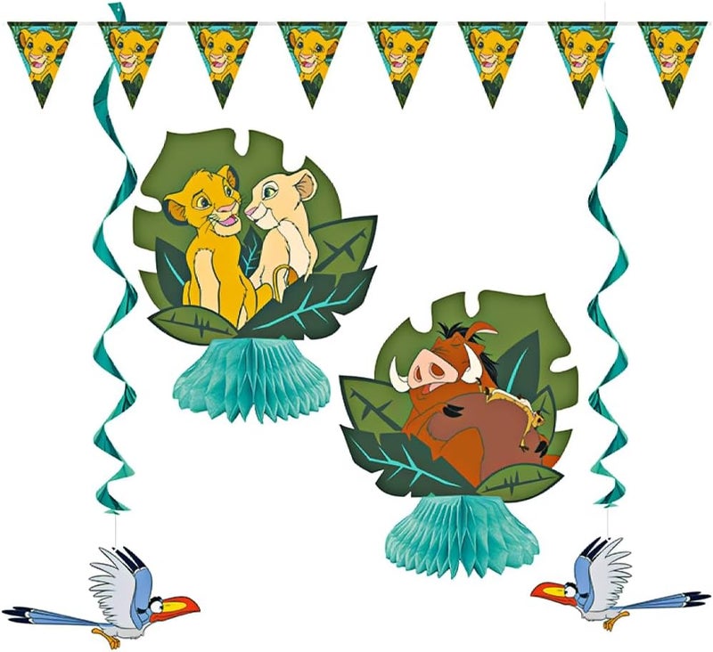 Unique 7Piece Disney Lion King Party Decorating Kit Multicolor 1 Pack - Image 1