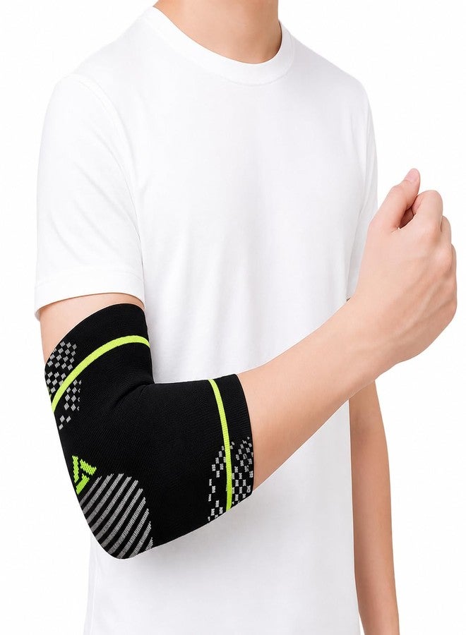 ACTIFIT Elbow Support for Men and Women, Pain Relief for Tennis Elbow, Arthritis, Tendonitis, Compression Support Brace, Stretchable and Breathable Fabric, Multicolor, M Size, Pack of 1 - Image 1