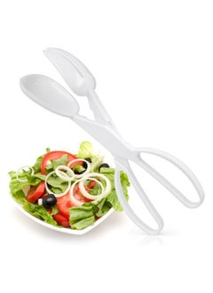 Metaltex Metaltex White Salad Clamp – Multipurpose Kitchen Serving and Cooking Clamp, Strong Bread Clamp, Ideal for Vegetables, Fruits, Meats, Desserts, Appetizers, and Steaks  - Image 2