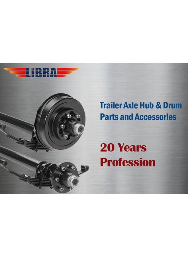 Libra Set of 2 Trailer Idler Hub Kits 5 on 4.5 for 2000 lbs Axle 1-1/16" Bearings - 22016K - Image 3