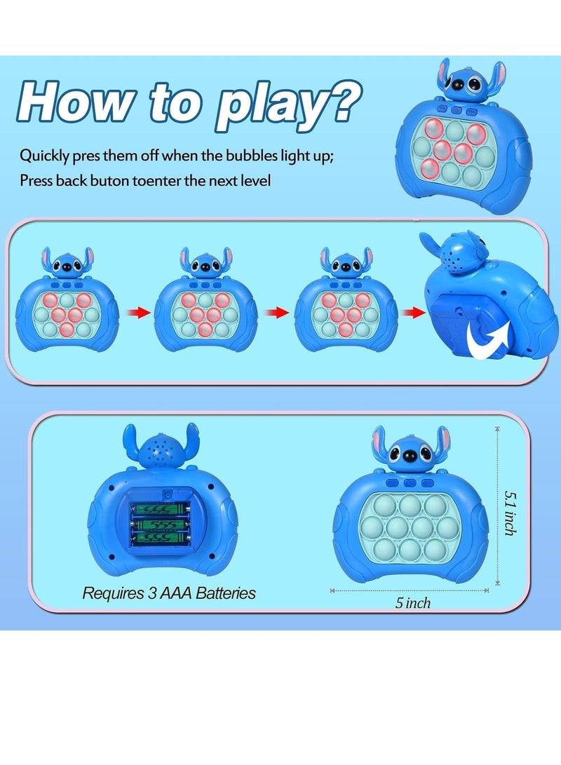 Stitch Pop Push Fidget Toy, Fast Push Bubble Game Controller, Stitch Bubble Sensory Toy, Stitch Pop Puzzle Toy Gift for Teens, Stress Relief Toys for Kids and Adults (N) - Image 2