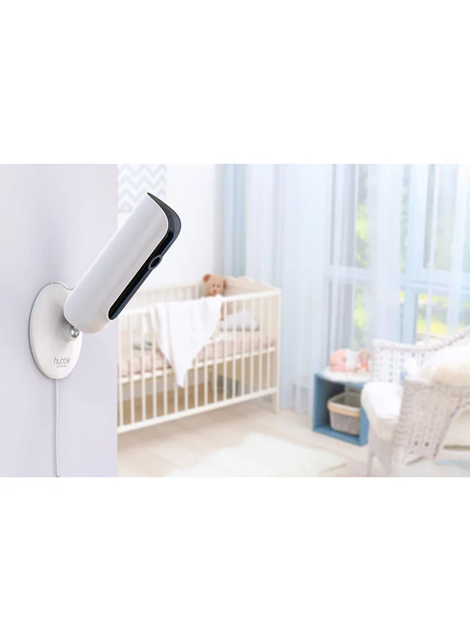 هابل متصل Hubble Smart Wi - Fi Full Hd Baby Video Camera Wireles, Fam Cam, H.264 Video Compression With Infrared Night Vision, White