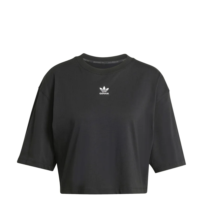Adidas ESS CROP TEE Black Originals Women T-SHIRTS
