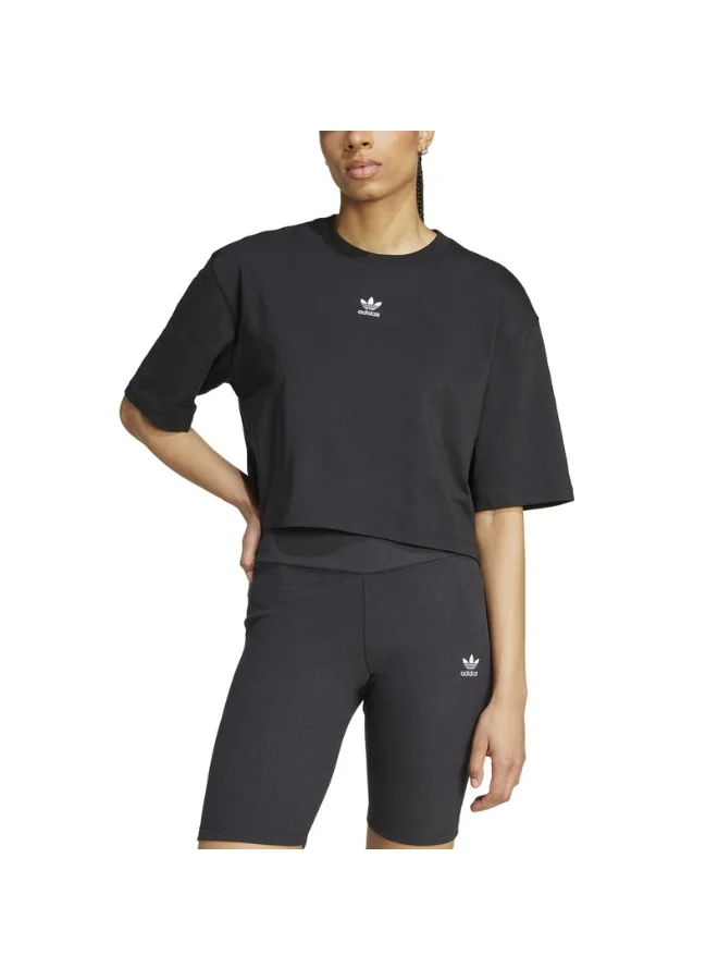 Adidas ESS CROP TEE Black Originals Women T-SHIRTS