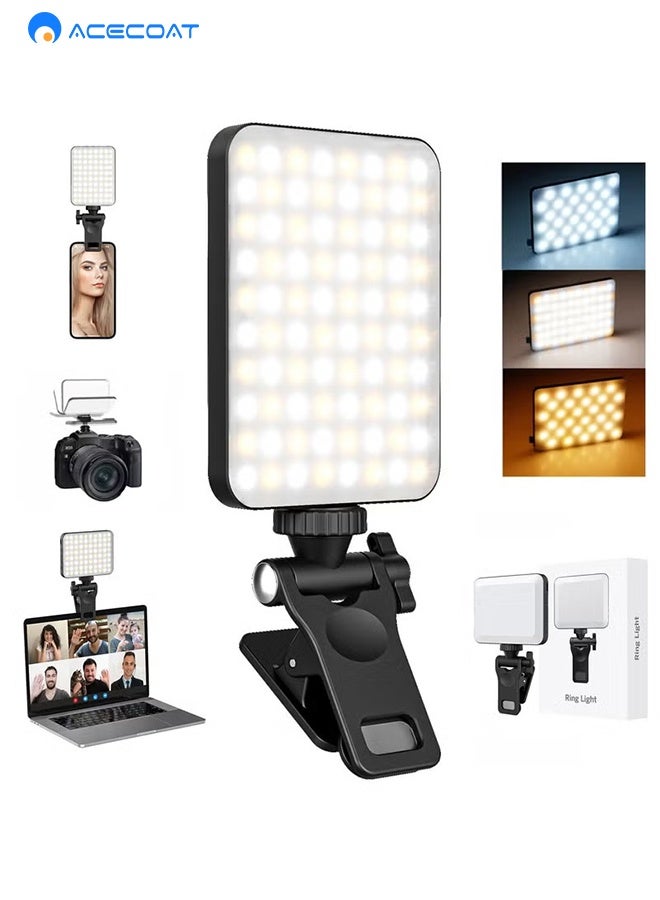 ايسكوت أضواء للتصوير الفوتوغرافي، مصباح فيديو led، لوحة إضاءة محمولة للكاميرا، 3 تأثير إضاءة قابل لإعادة الشحن، إضاءة LED قابلة لإعادة الشحن للتصوير الفوتوغرافي, مؤتمر فيديو - Image 1