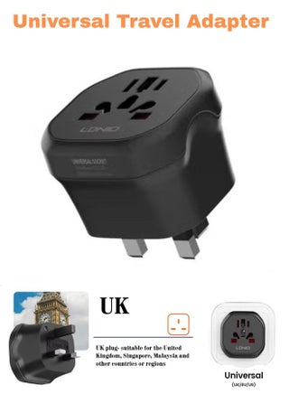 Universal Conversion Plug for Travel Adaptor Connect to The Worldwide Charger Plug US/AU/EU/UK Black - pzsku/Z75B6A26F4BD7EBACEC06Z/45/1752931926/9e2a8a24-3c55-4bdf-bf4b-b5c74e961663