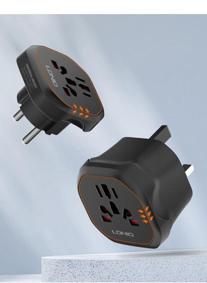 Universal Conversion Plug for Travel Adaptor Connect to The Worldwide Charger Plug US/AU/EU/UK Black - pzsku/Z75B6A26F4BD7EBACEC06Z/45/_/1729085555/7dc8891b-946b-4048-8454-5fdcc387038e