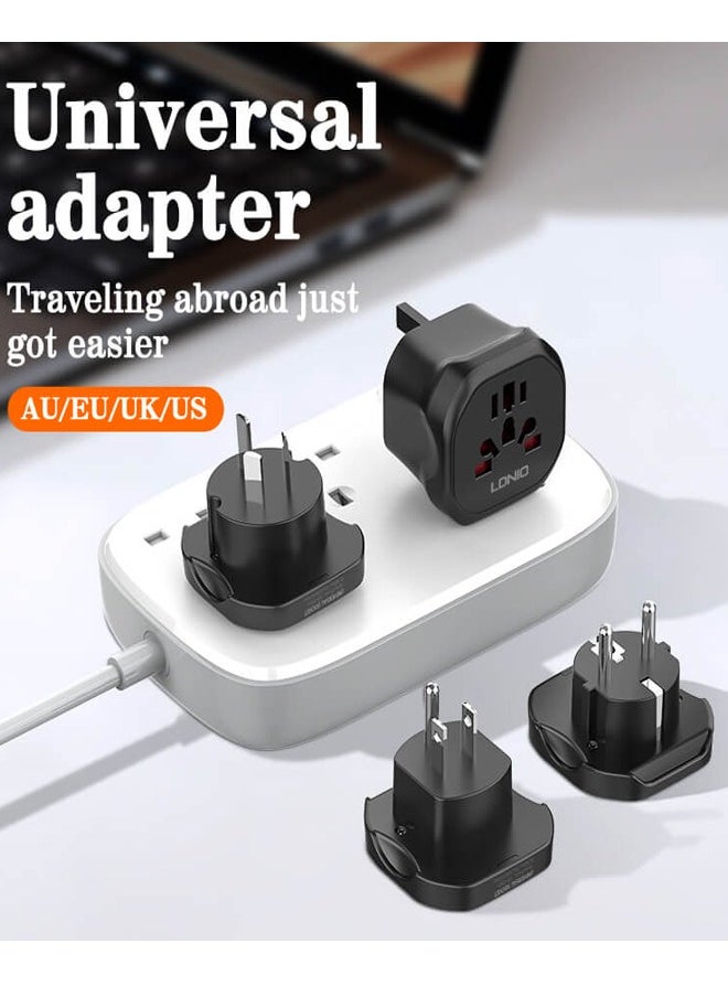 Universal Conversion Plug for Travel Adaptor Connect to The Worldwide Charger Plug US/AU/EU/UK Black - pzsku/Z75B6A26F4BD7EBACEC06Z/45/_/1729085562/b9366a40-f39b-4832-acf5-31b491200d7f