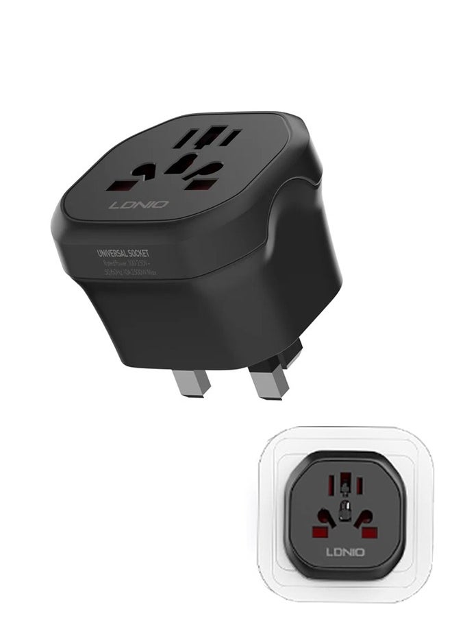 Universal Conversion Plug for Travel Adaptor Connect to The Worldwide Charger Plug US/AU/EU/UK Black - pzsku/Z75B6A26F4BD7EBACEC06Z/45/_/1729085638/854825ad-3797-4fd9-872f-d18c6e2f17ac