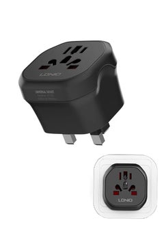 LDNIO Universal Conversion Plug for Travel Adaptor Connect to The Worldwide Charger Plug US/AU/EU/UK Black  - Image 1