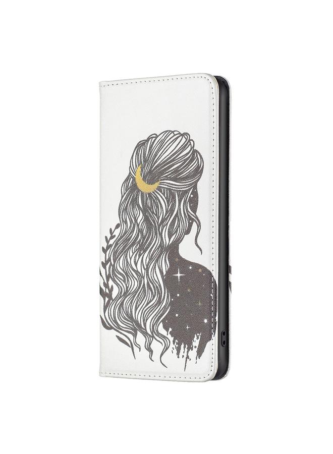S-TOP Case For Nokia G11 / G21 Colored Drawing Pattern Invisible Magnetic Leather Phone Case - Image 2