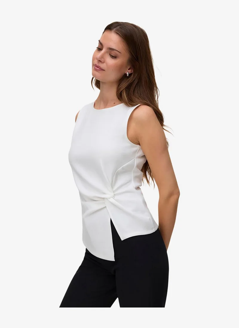 فيرو مودا Women's VMSMILLA Sleeveless Knot Top Jersey