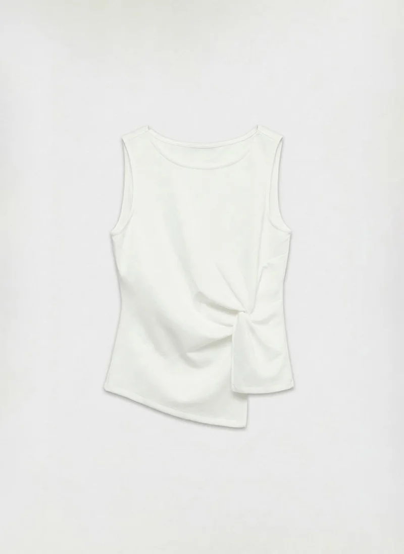 Vero Moda  Women's VMSMILLA Sleeveless Knot Top Jersey for Women | Best Price UAE