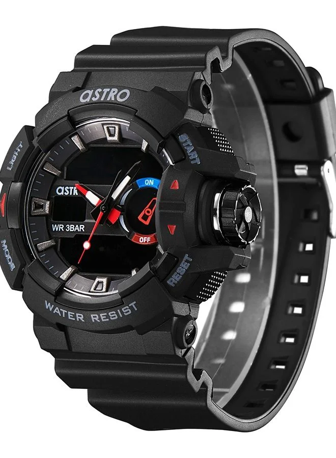 ASTRO ASTRO Men's Analog-Digital Black Dial Watch - A22805-PPBBR