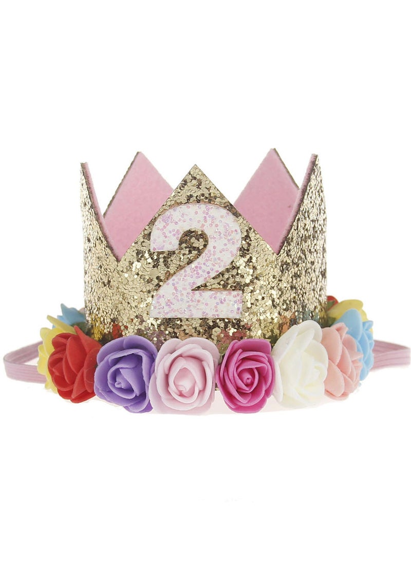 We Happy - 4-Piece 2nd Birthday Baby Girls Dress Princess Costume - Image 1