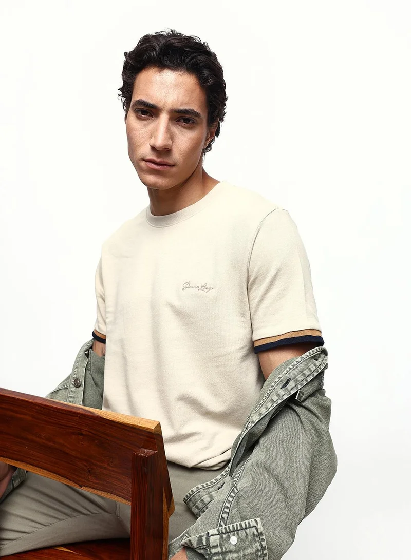 Dennis Lingo Men's Putty 100% Cotton Relaxed T-Shirt