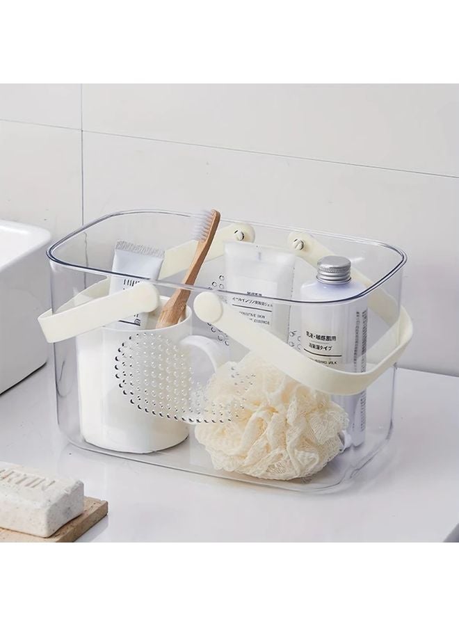 Blue Portable Shower Caddy Bathroom Storage Basket With Handles Organizer Box - Image 5