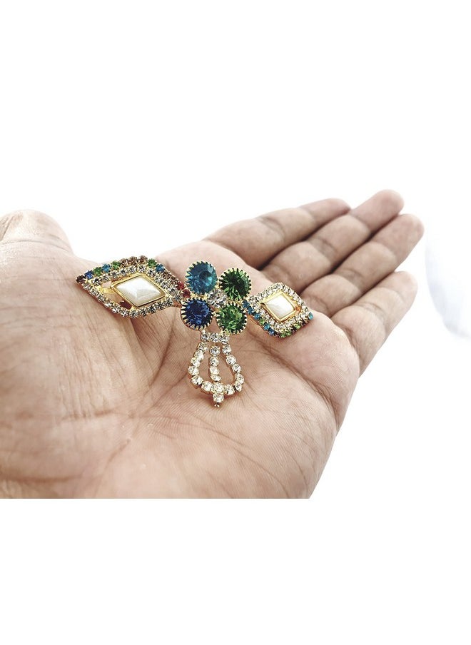 DHAVESAI - Dhavesai m.a.z multi design hair clips,hair accessories for girls and women small size pack of 3 (multi colour and design as per availability) - Image 1