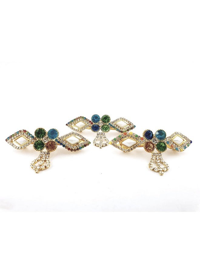 DHAVESAI - Dhavesai m.a.z multi design hair clips,hair accessories for girls and women small size pack of 3 (multi colour and design as per availability) - Image 1