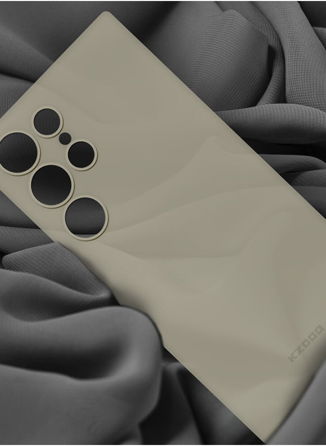 KZDOO - Samsung Galaxy S24 Ultra Case Slim Thin Air Skin Full Coverage Protective Case Sturdy Durable Thin Case Drop Protection Case Cover Transparent Grey - Image 1