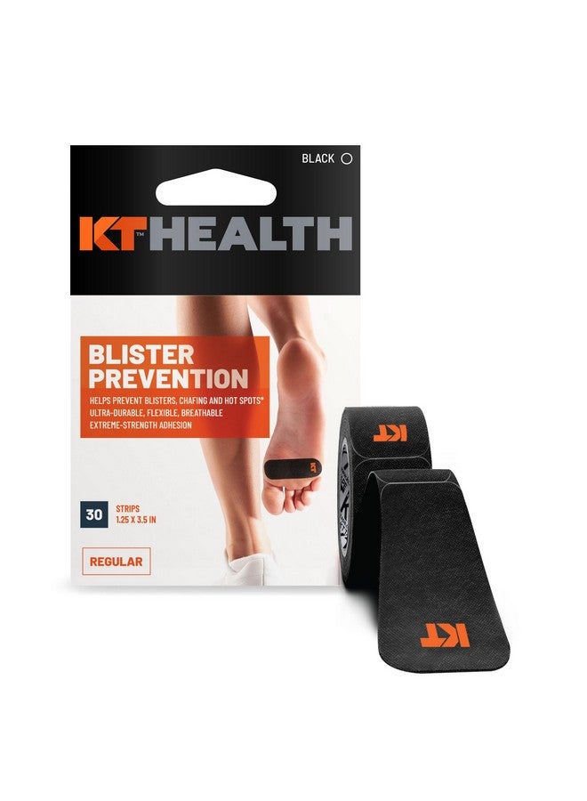 كيه تي تيب شريط منع ظهور البثور من KT Health - 30 شريطًا مقطوعًا مسبقًا لحماية البثور، لاصق قوي، تم اختباره من قبل أطباء الجلدية، مثالي للرياضيين وأنماط الحياة النشطة - أسود - Image 1