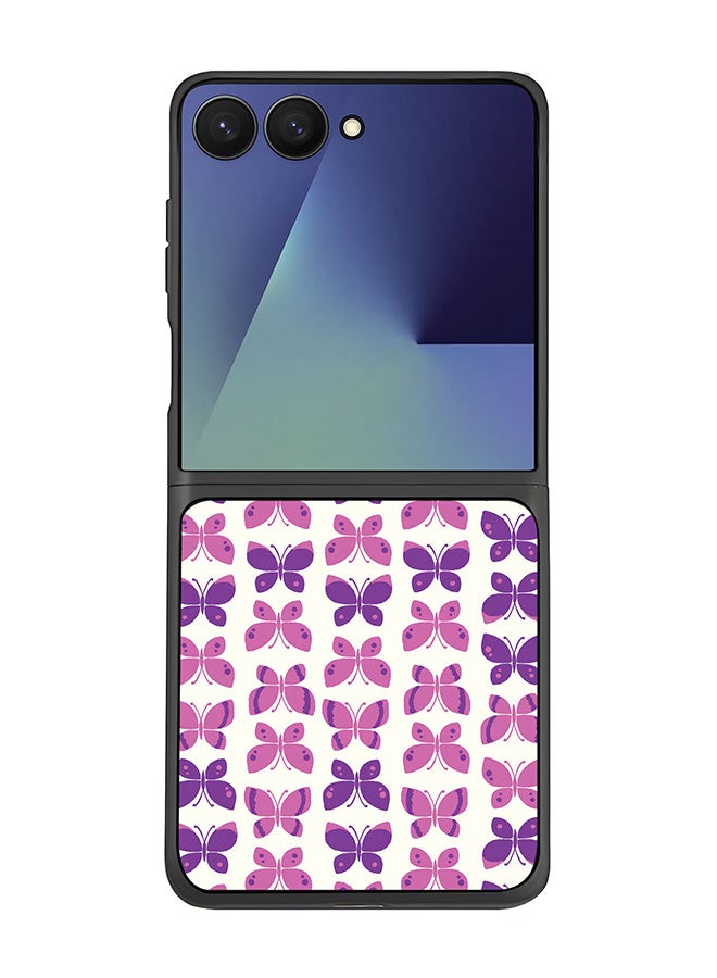 Stylizedd For Samsung Galaxy Z Flip7 Case,Slim fit Camera Protection, Shockproof Thin Phone cover  - Sweet Butterfly