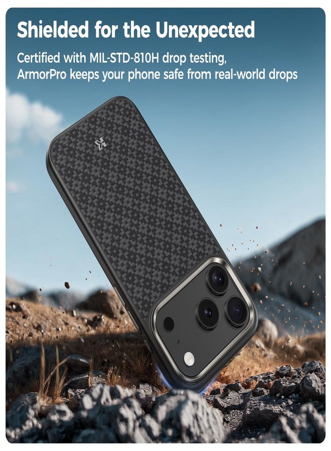 بينكس جراب BENKS ArmorGrid ArmorPro لهاتف iPhone 17 Pro Max مزود بزر تحكم بالكاميرا، [متوافق مع Magsafe] جراب حماية عسكري مصنوع من ألياف دوبونت كيفلر أراميد - Image 3
