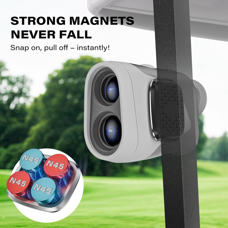 A2C Magnet for Range Finder Golf Rangefinder Magnetic Holder Mount with 3M Adhesive, Golf Cart Accessories - Black - Image 3
