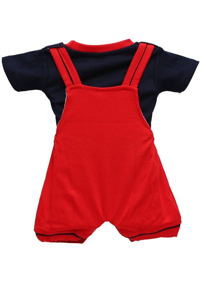 Balloons Unisex Baby Romper Cotton-Dungaree Set (12 Months to 18 Months) Red - Image 2