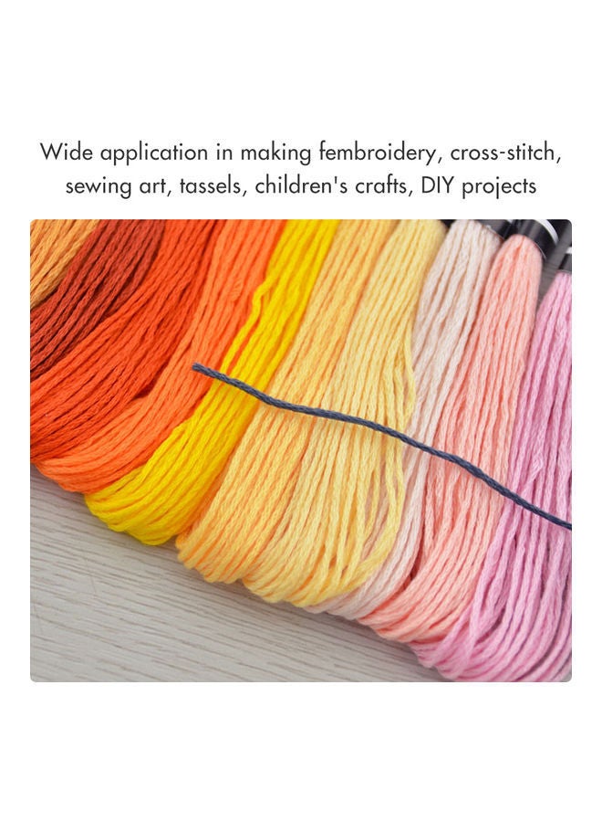 NIBEMINENT Rainbow Embroidery Floss Black Colors Kit Set Multicolour - Image 2