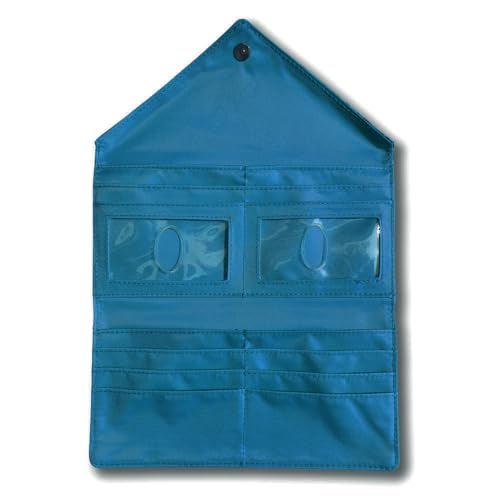 Big Skinny RFID Blocking Slim Elope Tri-Fold Checkbook Wallet, Ocean Blue, One Size - Image 5