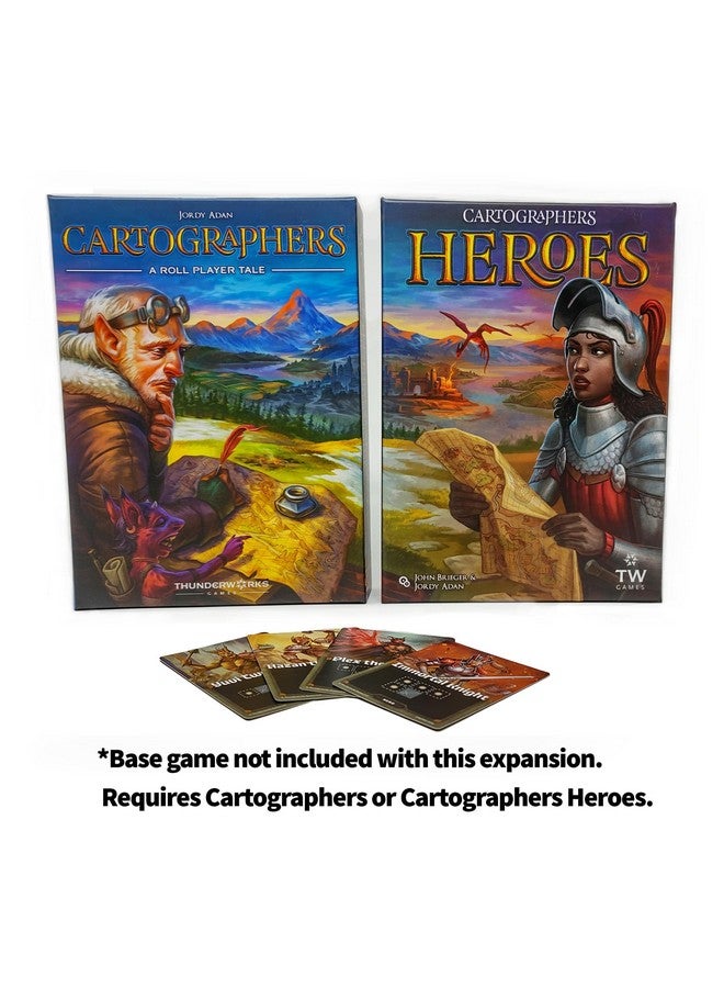 Thunderworks Games: Cartographers Heroes: Champions Mini-Expansion - 4 New Heroes for Cartographers Heroes, Game of Fantasy Map Drawing, Flip & Write - Image 5