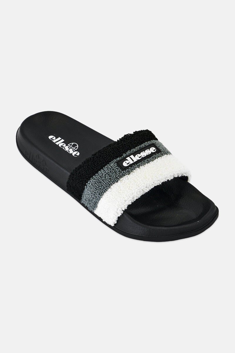 Ellesse Men Triply Brand Logo Slip On Slides, Black - Image 1