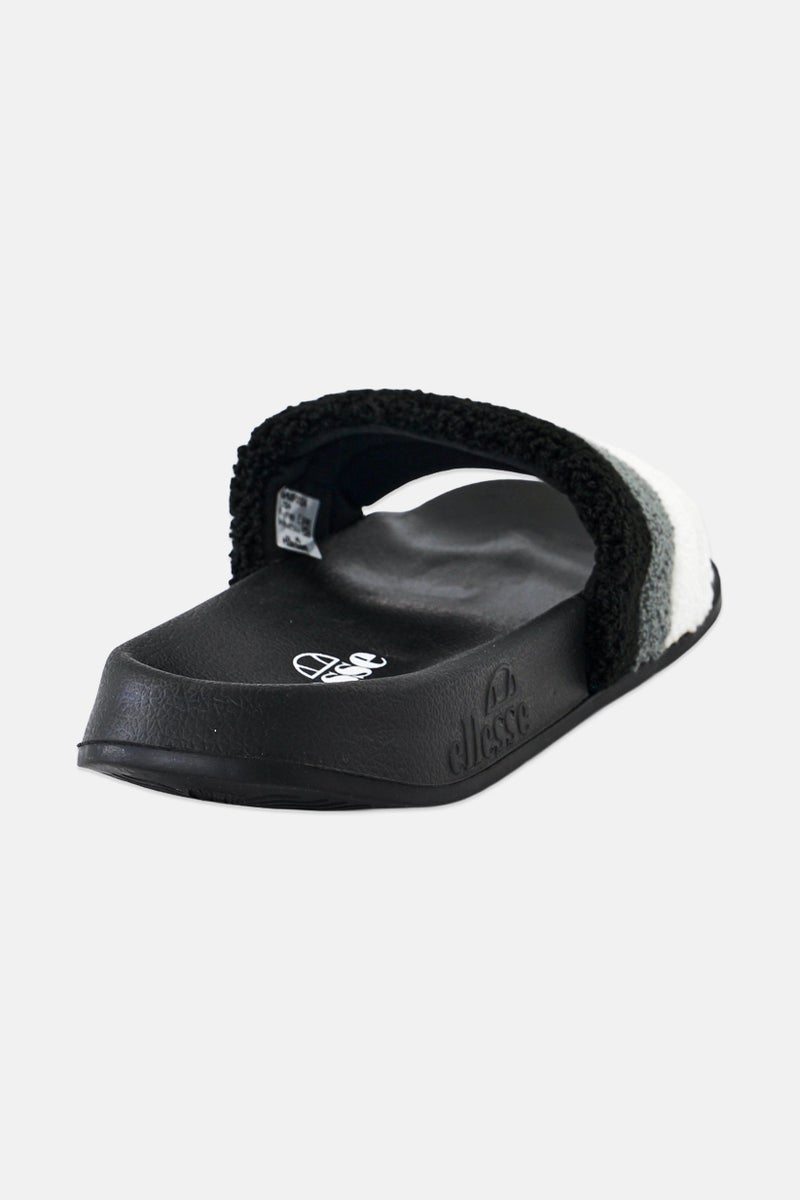 Ellesse Men Triply Brand Logo Slip On Slides, Black - Image 3